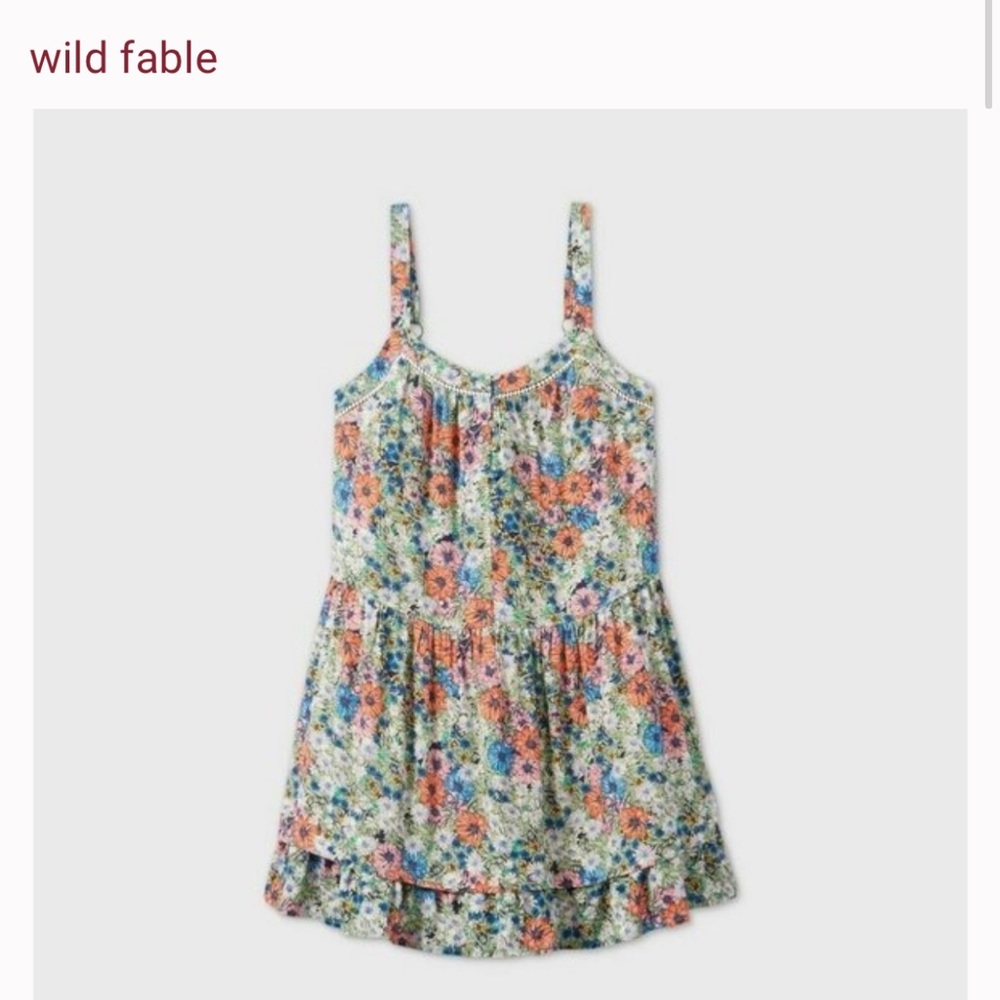 wild fable women’s Floral print button-front dress